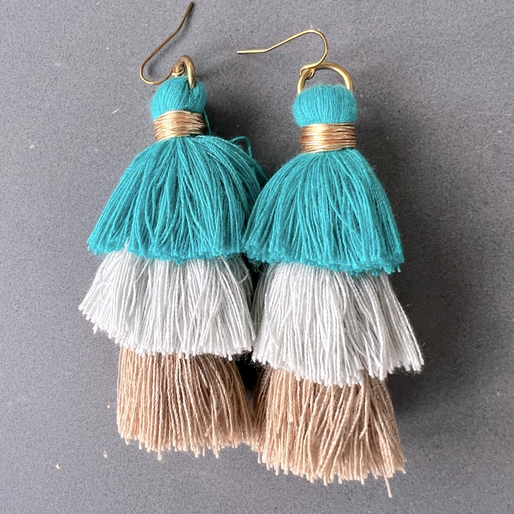 Handmade tassel earrings